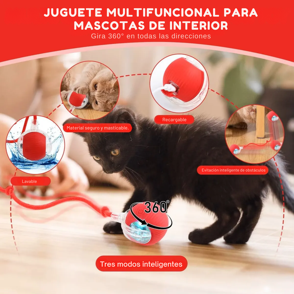 Juguete interactivo para gatos y perros