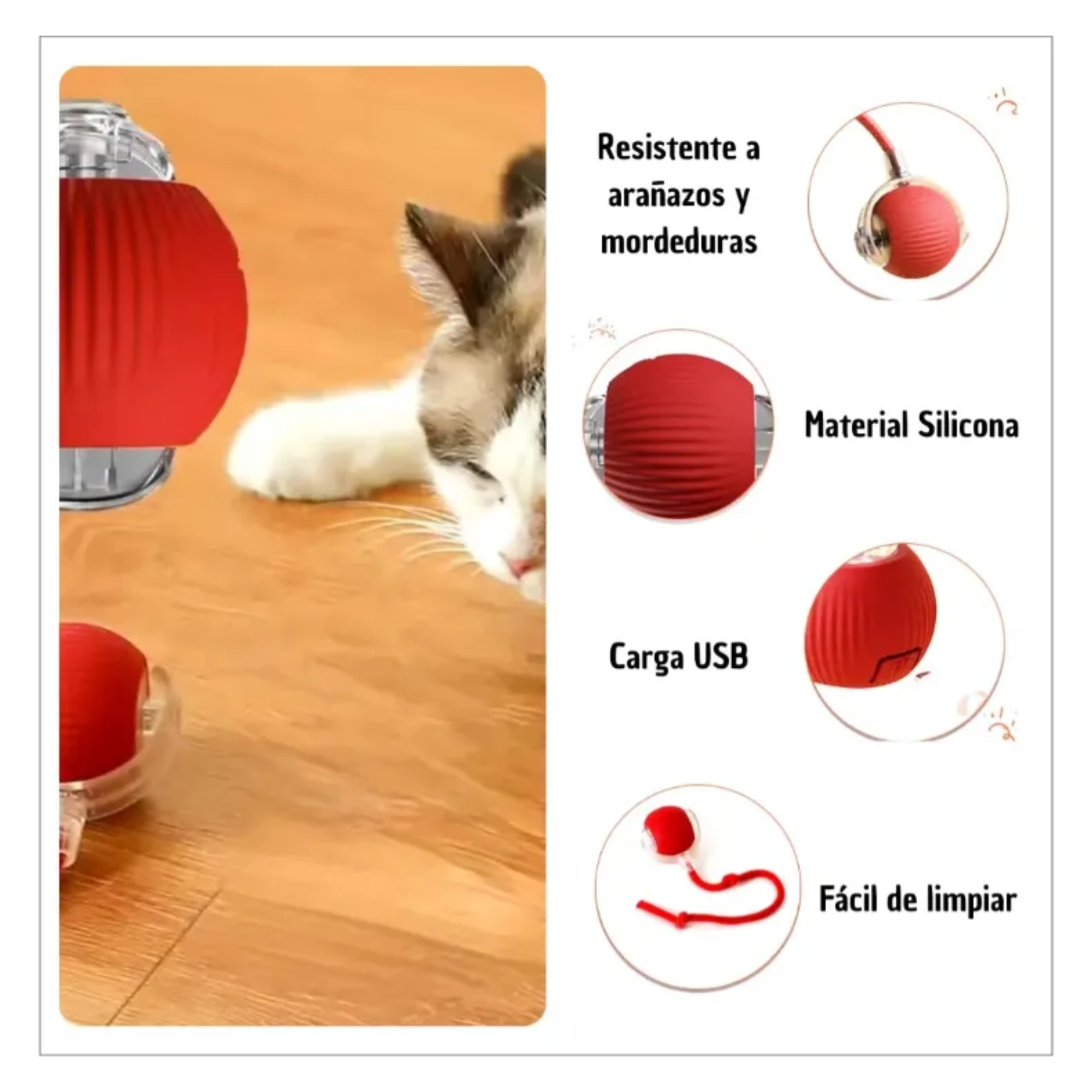 Juguete interactivo para gatos y perros